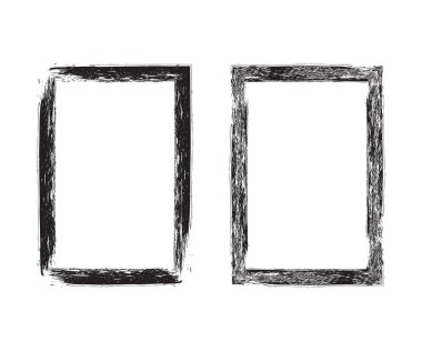 Vektör grunge framet ayarlayın. Vektör şablonu.