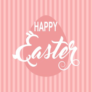 Paskalya kartı. Vektör illüstrasyonu.