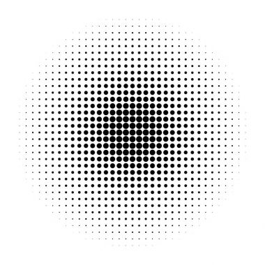 Vektör tasarım öğesi ile noktalı resim efekti.