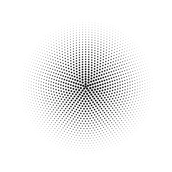 Векторный полутоновый элемент дизайна. Изолированные на белом фоне половинчатые точки . — стоковый вектор