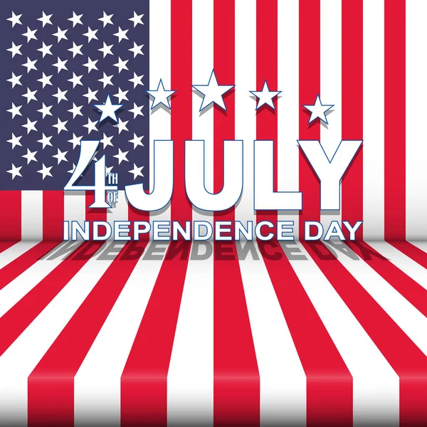 Vector USA Fondo del día de la independencia con estrellas y rayas. 4 de julio diseño festivo . — Vector de stock