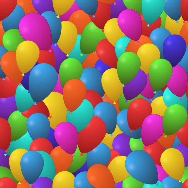Векторный праздничный фон с цветными воздушными шарами. Шаблон для упаковки бумаги, подарочной карты и праздничного оформления . — стоковый вектор