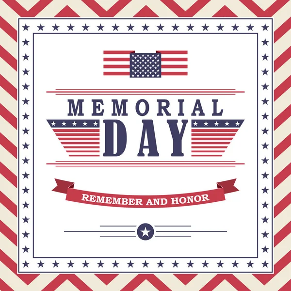 Yıldız, şerit ve yazı ile anma günü arka plan. Anma Günü için şablon.