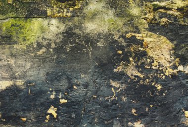 Eski taş duvar doku arka plan, siyah