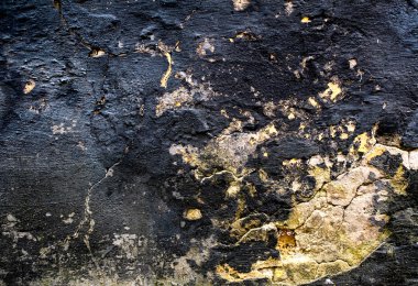 Eski taş duvar doku arka plan, siyah