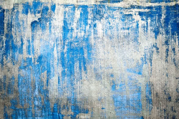 Eski boya duvar, kırık, Grunge arka plan, hasarlı mavi renk — Stok fotoğraf