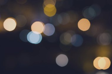 Bokeh ile Noel şenlikli soyut tatil arka ışıklar ve yıldız defocused
