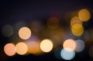 Bokeh ile Noel şenlikli soyut tatil arka ışıklar ve yıldız defocused