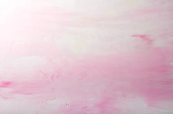 壁、グランジ背景ピンクのパステル カラーをペイントします。テクスチャ背景 — ストック写真