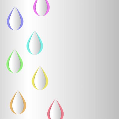 Damla gölgeli arka planda