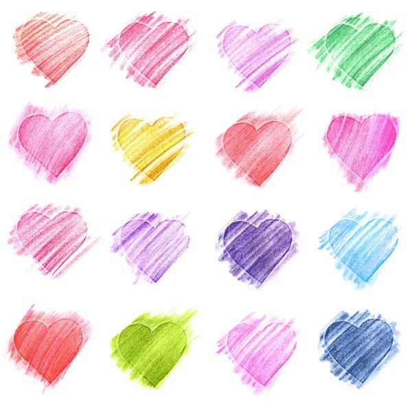 Hand-drawn sketch hearts for Valentines Day design. — Stock Photo, Image