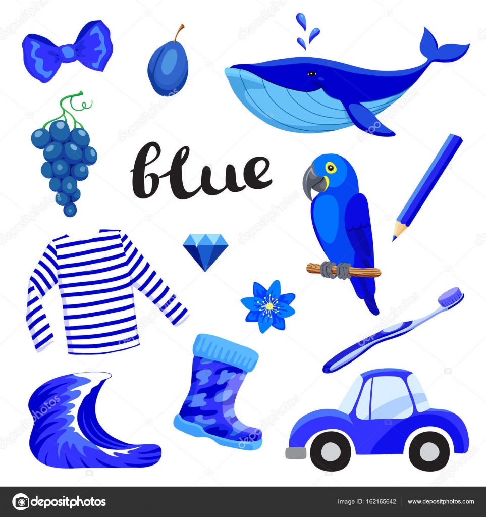 images Primarios Dibujos De Color Rojo Amarillo Y Azul azul o indigo aprende el color conjunto educativo ilustracion de colores primarios 162165642