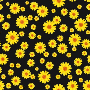 Çok güzel çiçek Dikişsiz desen vektör çizim