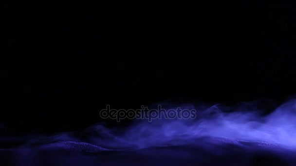 Abstract blue Dry ice smoke background — Stock Video