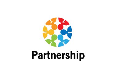 Yaratıcı renkli kalabalık Logo tasarlamak