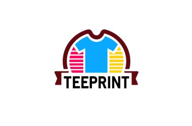 Yaratıcı renkli benzersiz tshirt Logo tasarlamak