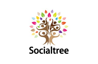 Logo tasarlamak yaratıcı insanlar ağaç