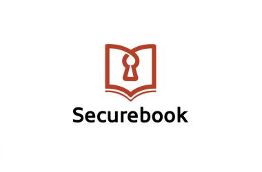 Gizlilik kitap kilit Logo tasarlamak güvenli