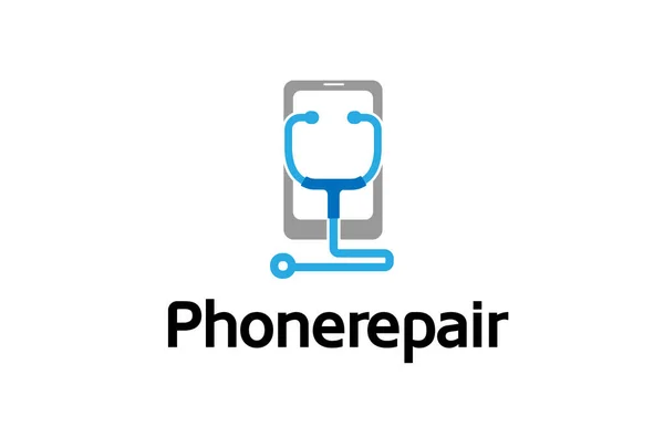 Telefon Reparationer Logotyp Symbol Design Illustration — Stock vektor