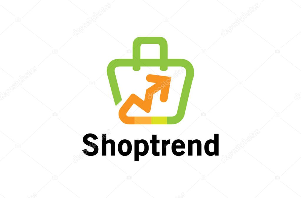 Shop Trend Logo Design Illustration