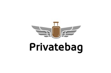 Keskin kanatları ve hava yastığı yaratıcı Logo tasarlamak seyahat