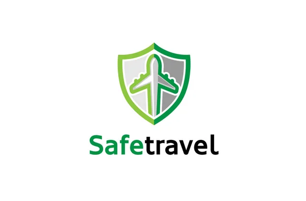 Green Shield Creative Symbol Logo Design Ilustração — Vetor de Stock