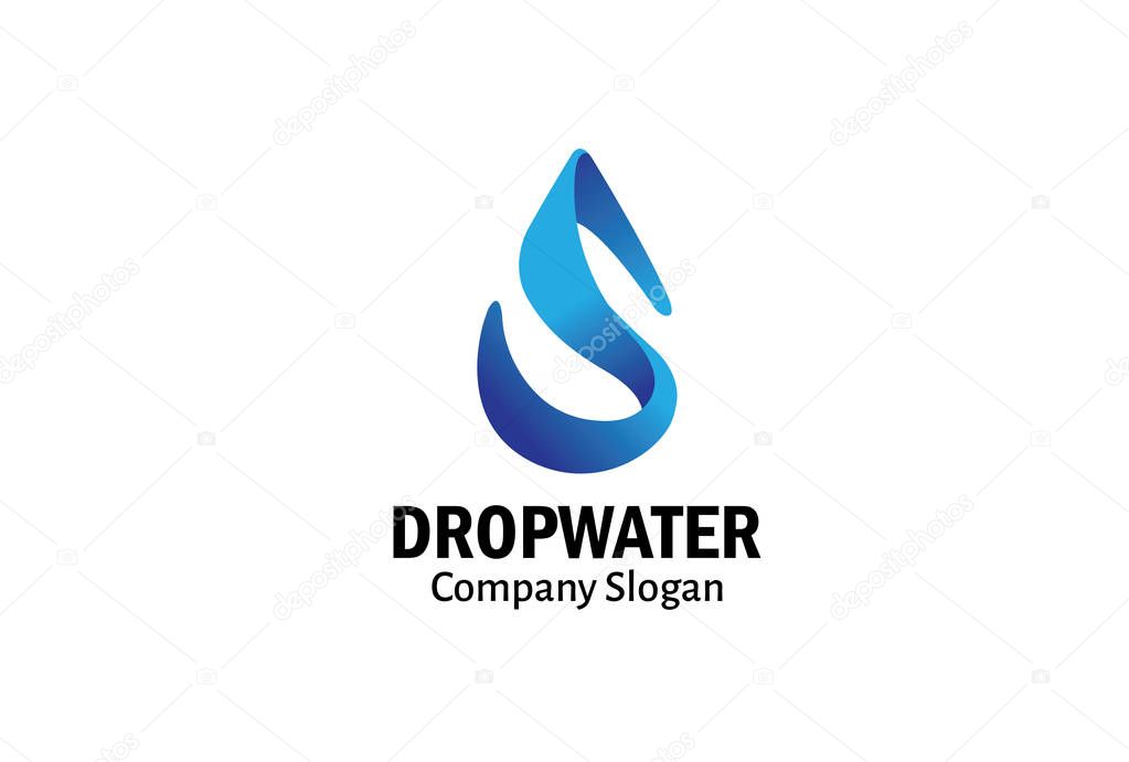 Drop Water Logo Symbol Design Illustration