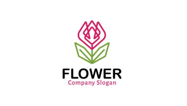 Çiçek iki Logo tasarlamak