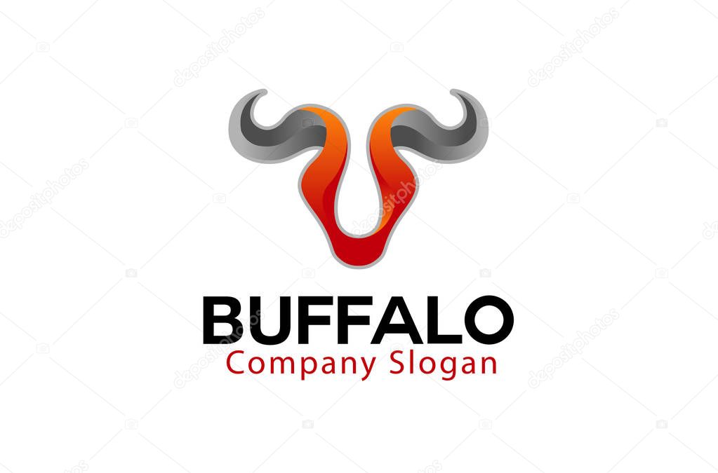 Buffalo Logo Design Illustration