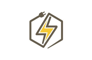 Yaratıcı soyut cıvata altıgen Logo tasarlamak