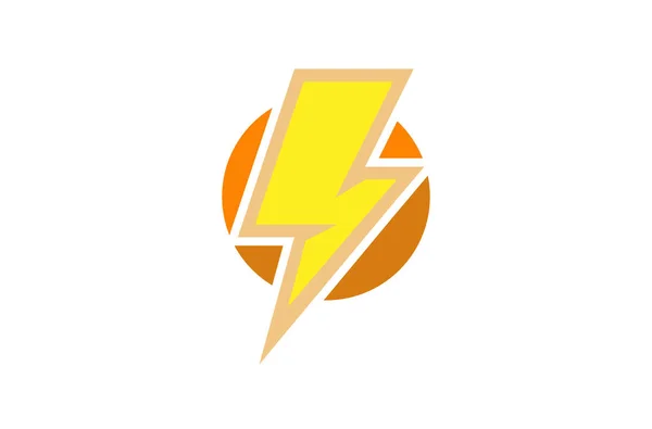Ilustración Creativa Del Diseño Del Logotipo Del Círculo Del Flash — Vector de stock