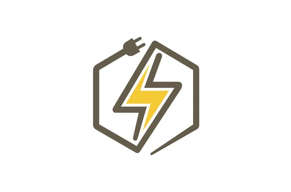 Yaratıcı soyut cıvata altıgen Logo tasarlamak