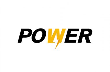 Yaratıcı mektup güç metin sembol tasarlamak