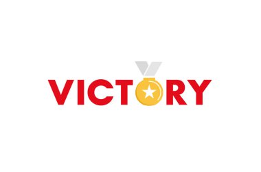 Yaratıcı mektup zafer Logo tasarlamak