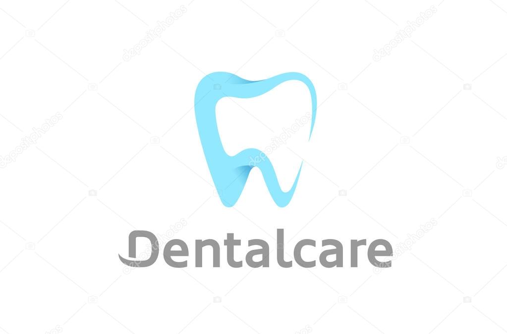 Dental Care Clean Teeth Logo Design Symbol Illustration