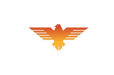 Yaratıcı Geometrik Kartal Logosu