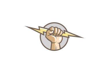 Yaratıcı Yumruk Gök Gürültüsü Logosu