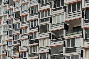 Apartman cephe - dış bina konut, 