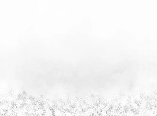 Weiße Schneeflocken auf weihnachtlichem Hintergrund — Stockfoto