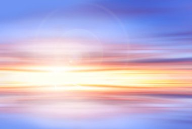 günbatımı gökyüzü arka plan - renkli gökyüzü, güneşin ve bulutların