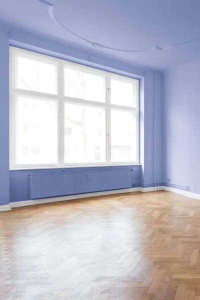 Habitación Vacía Con Suelo Ventana Madera — Foto de Stock