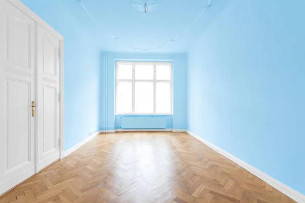 Immobilien Interior Blaues Zimmer Neue Wohnung — Stockfoto