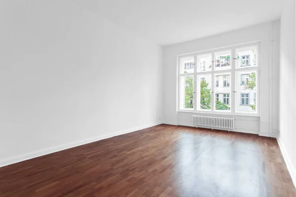 Empty Room Walls Wooden Floor — Stock Photo, Image