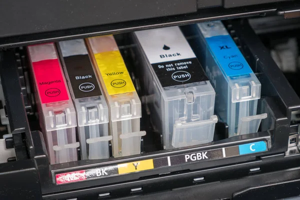 Ink Cartridges Printer Open Ink Printer — Stock Photo, Image