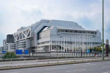 Berlin, Almanya - 02 Ağustos 2017: Berlin, Almanya 'daki Uluslararası Kongre Merkezi (Icc)