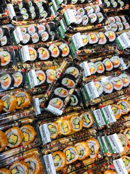Hongkong November 2019 Sushi Till Salu Snabbköp Hongkong — Stockfoto