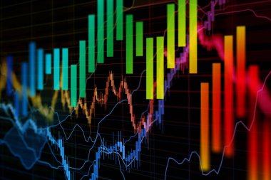 Borsa grafikleri, ticaret konsepti