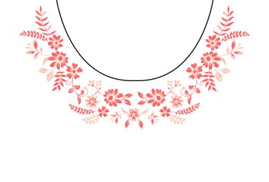  çiçek kolye süsleme şablonu