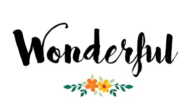 Harika yazıt ile çiçek Yazdır