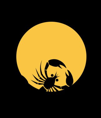 Akrep gölge logo simge